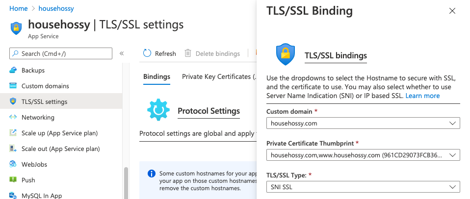 SSL Binding